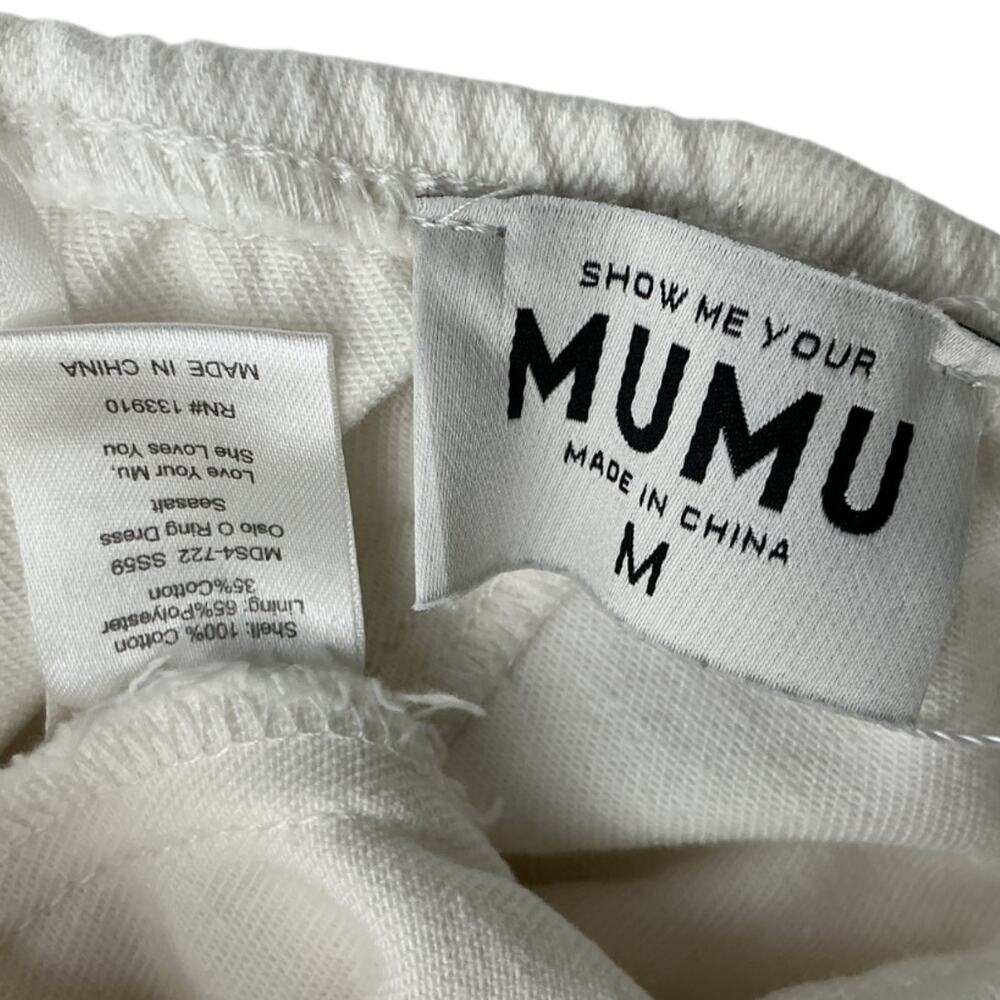 Show Me Your Mumu Cutout White Oslo Dress Size M - Picture 4 of 4